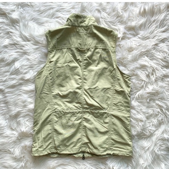 Womens COLUMBIA Titanium Omni Dry Khaki Vest - Picture 3 of 4